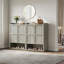 Armoire à chaussures moderne en bois avec tablettes réglables, armoire à chaussures autoportante pour vestibule, couloir et petits espaces-1613097417-1613097429