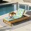 Acacia Wood Chaise Lounge