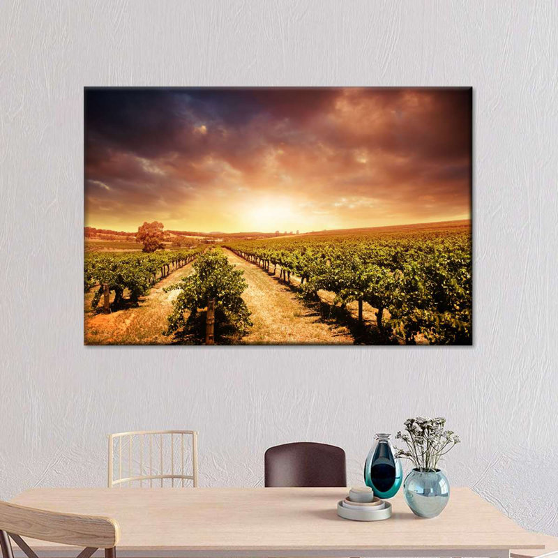 Vineyards Canvas Print, 8" H x 12" W x 1" D