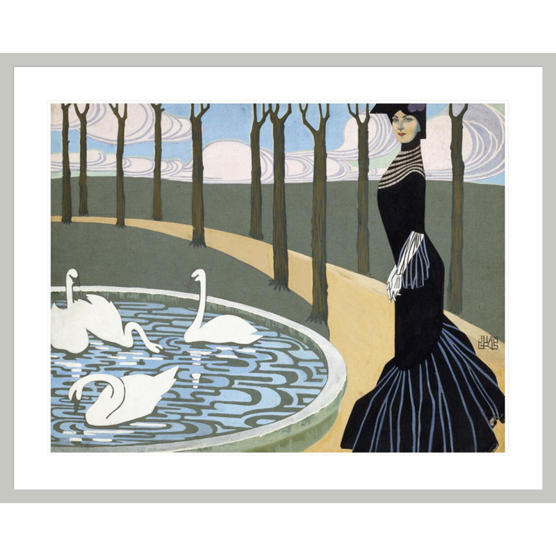 Leda par Juan Gris - impression giclée sur cadre, H 33,5 po x l 41,32 po