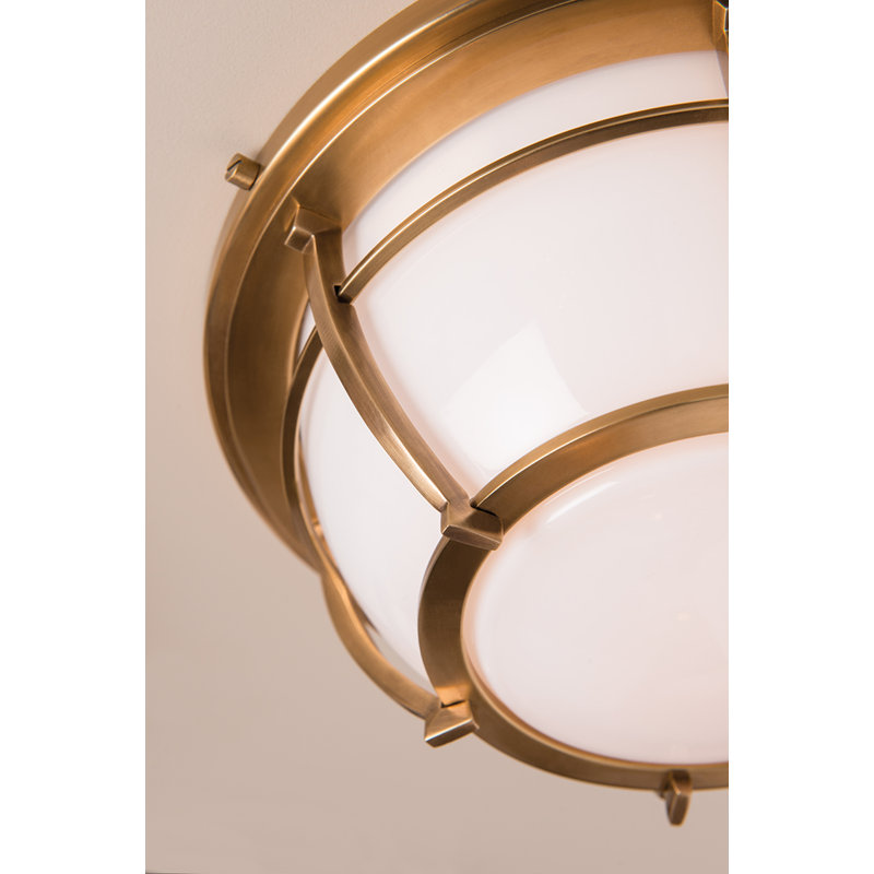 Conrad 2 - Light Flush Mount, Aged Brass