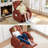 Electric Reclining Chair Sofa With Massage Function, Suitable For The Elderly, 3 Adjustable Positions, 2 Side Pockets And Cup Holders, Tech Fabric Like Leather-1182284515