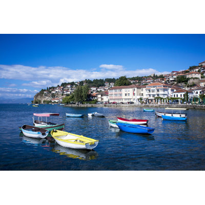 Lochearn Ohrid Panorama par - Photographie de toile tendue