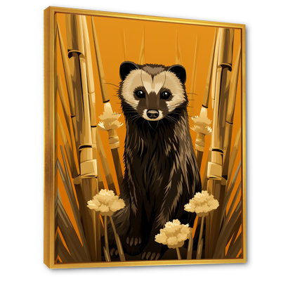 Découverte de suricate jaune, art mural Meercat
