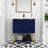 Millur 30'' Single Bathroom Vanity with Resin  Basin Top,2 Soft Close Doors and Open Shelf-499669202-499669201