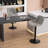 Brinitta Modern Swivel Adjustable Height Bar Stools Faux Leather Padded Counter Stools-344278940