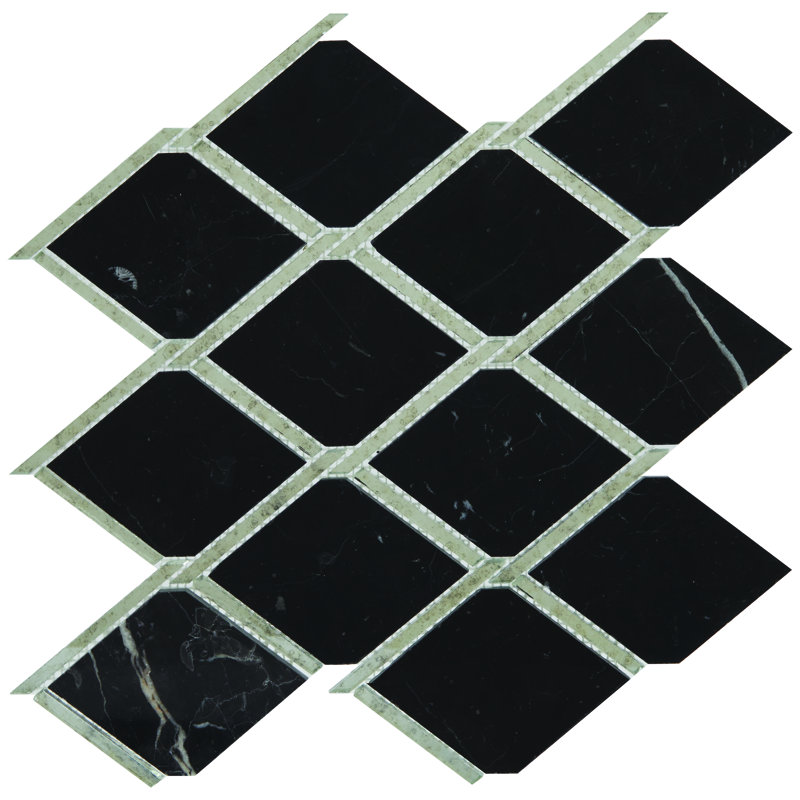 Beveled Natural Stone Arabesque Mosaic Tile