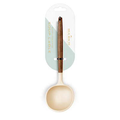 Acacia Wood Silicone Soup Ladle