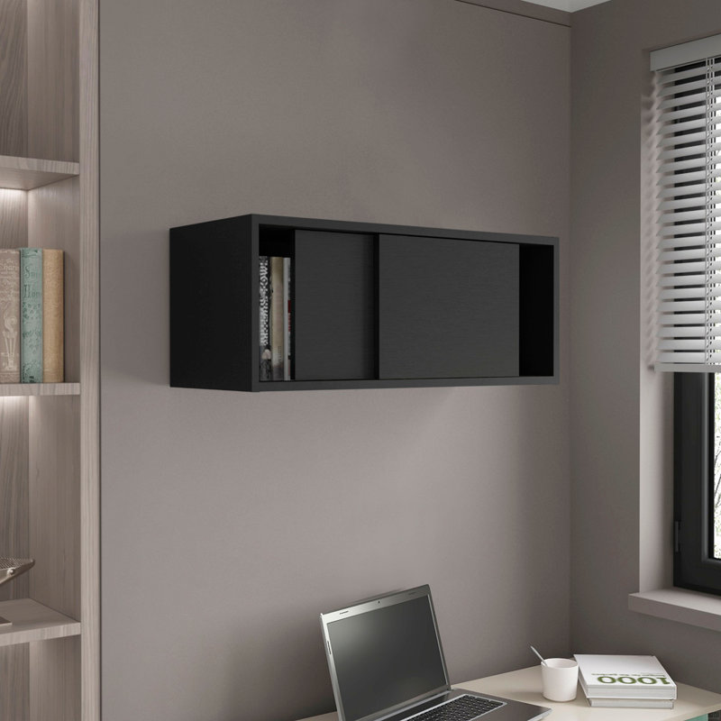 Armoire murale H 13 po, 2 portes coulissantes, 1 tablette