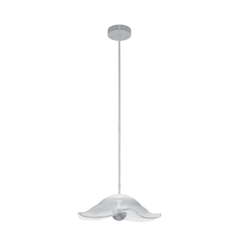 Embark 1 - Light LED Pendant, 79.25" H x 20" W x 20" D, Clear, Standard Silver Leaf