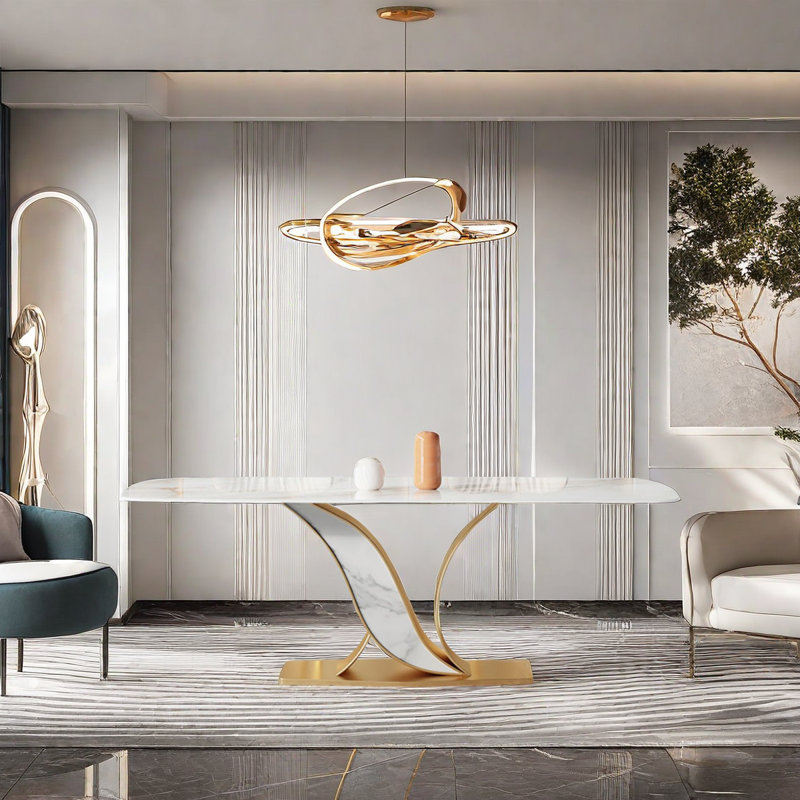 Table de salle à manger Kaliyanna, H 29,5 po x L 55,1 po x l 31,5 po