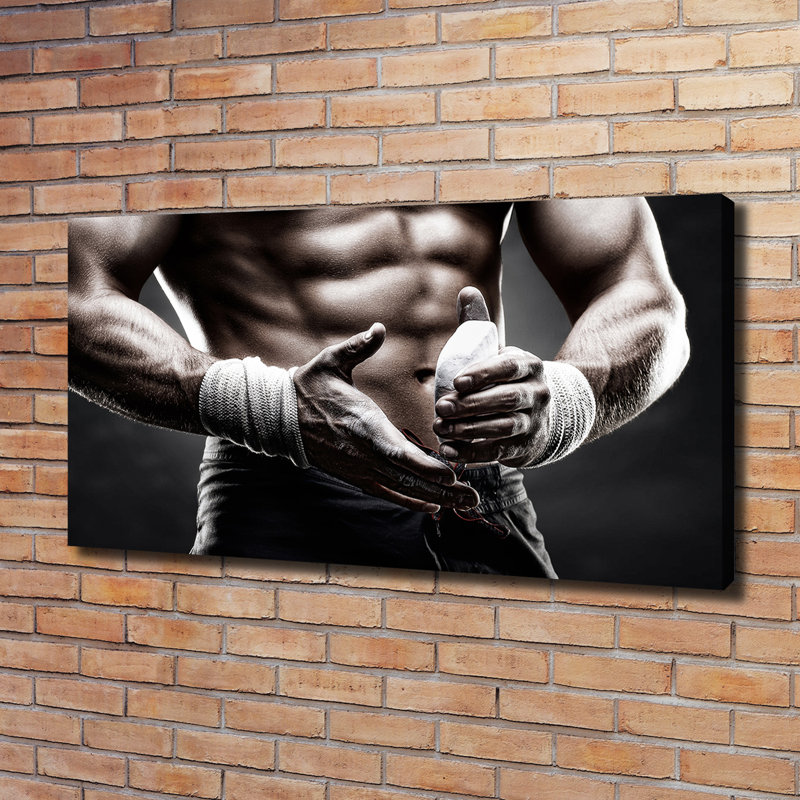 Muscle Building - Wrapped Canvas Print