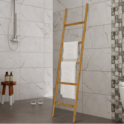 Échelle couverture 5,5 pi en bambou spa