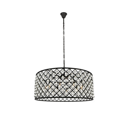 Swinney 10 - Light Dimmable Drum Chandelier