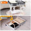 Porte-bagages pliable avec tablette de rangement
