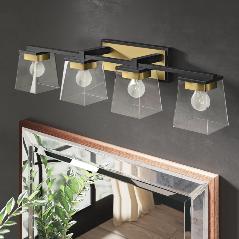 Braydon 4 - Light Dimmable Vanity Light, Olde Brass