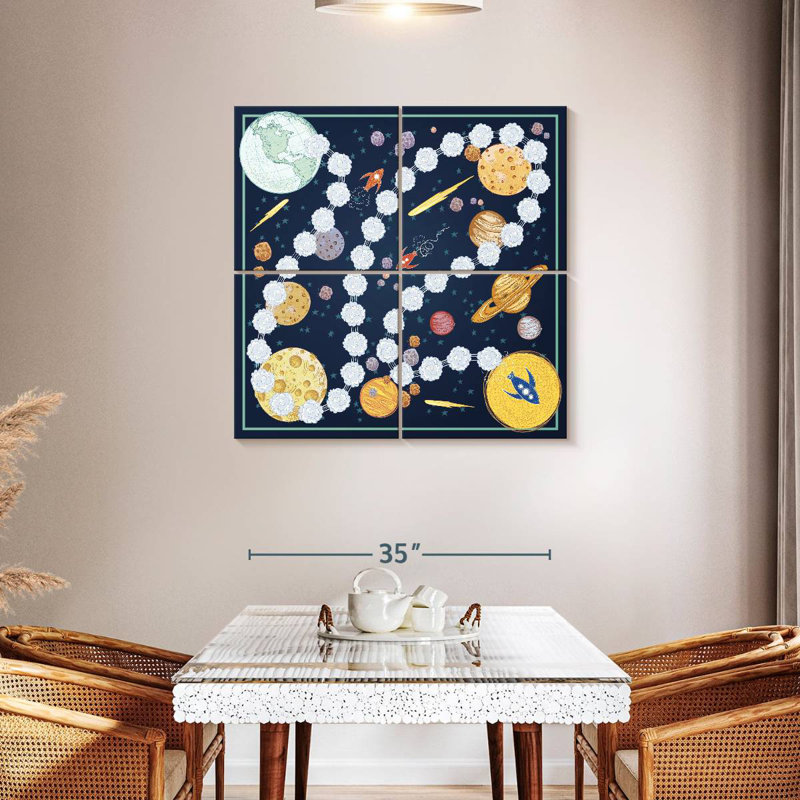 Senne Outer Space Game Board, 38" H x 38" W