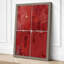 Four Red Fragments Industrial - Wrapped Canvas-1099550681-1099550671