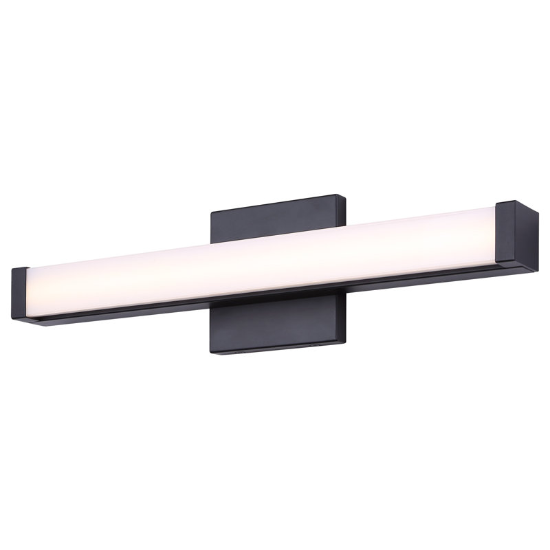Meuble-lavabo 1 lumière DEL Nosar, Noir mat