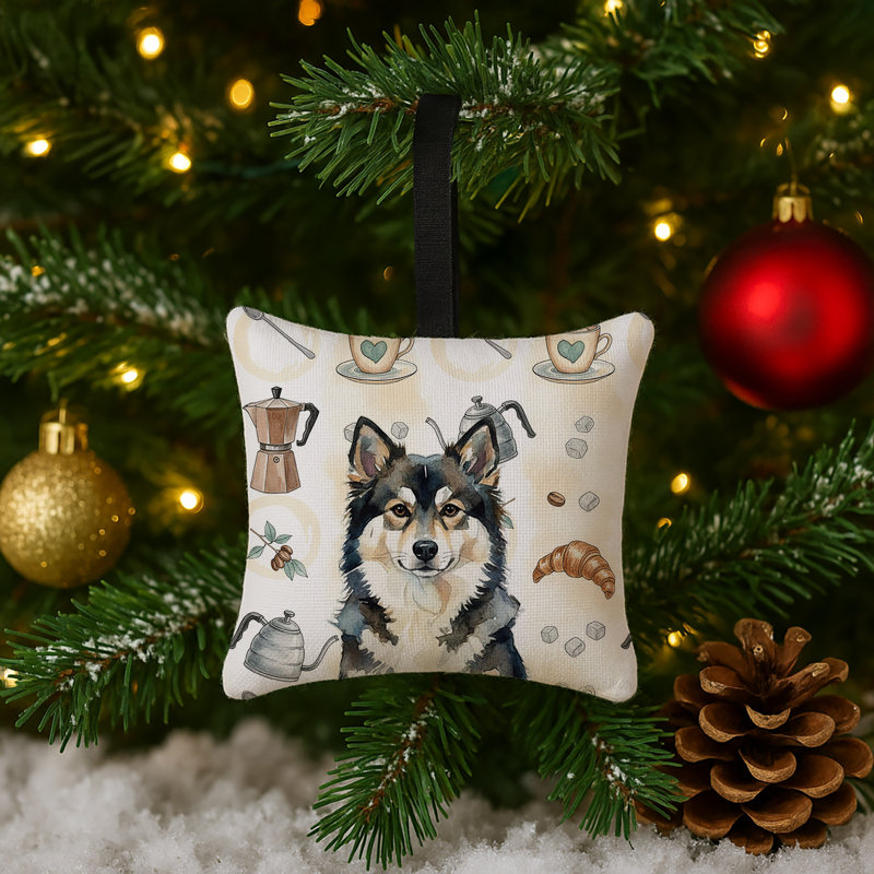 Ornement suspendu en tissu Finnish Lapphund, Finnish Lapphund