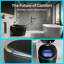 Toilette intelligente une pièce avec bidet, siège à ouverture / fermeture automatique, lavage à l'eau chaude, siège et sécheuse chauffants-128993271