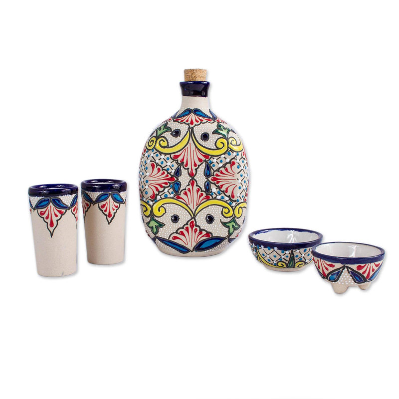 Ceramic 5 - Piece Beverage Dispenser Set
