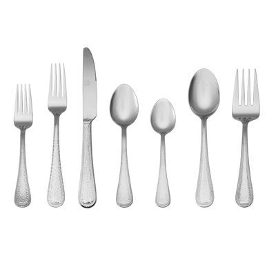 Gourmet Basics by Mikasa Halston 42-Piece 18/0 Stainless Steel Flatware Set