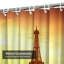 Rideau de douche à 12 crochets Eiffel Tower Paris City Sunset View-1060139528