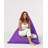 Original Purple Garden Bean Bag Chair, 57.1 x 13.8 x 35.4 inches | 100% Waterproof Polyester, Filled with Recycled Styrofoam Bead Foam (EPS) | Maximum Weight Capacity: 440 lbs, Perfect for Modern Outdoor Entertainment-421600995