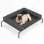 Elevated Dog Bed with Removable Cooling Cushion-801308708-801308709