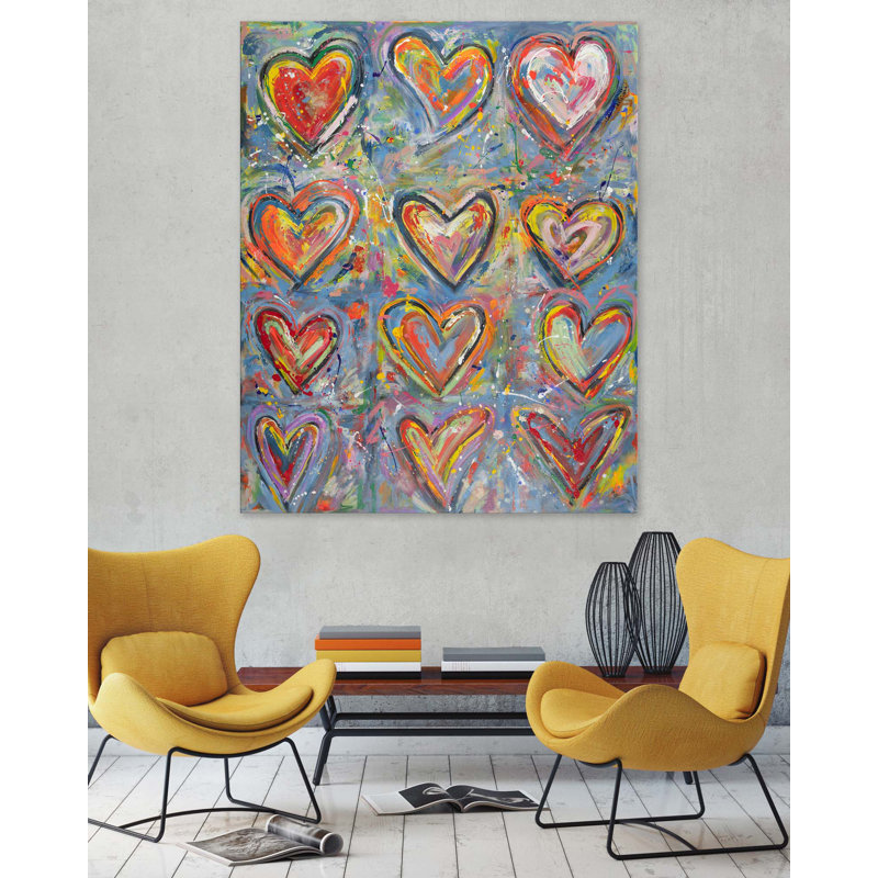 12 Hearts Print by Lara Brooke