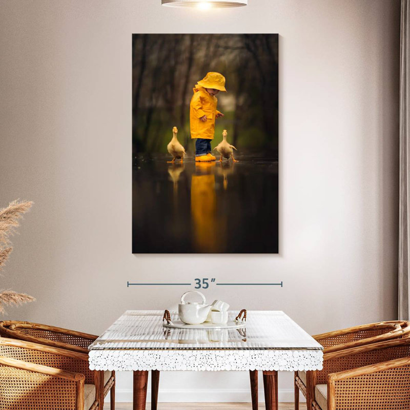 Brampt Boy With Ducks, 51" H x 34" W