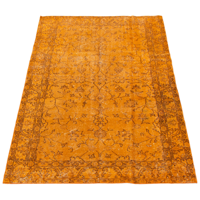 One-of-a-Kind 12'3" x 18'3" New Age Rectangle Wool Area Rug in Orange