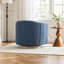 Fauteuil d'appoint pivotant l 31 po avec dossier capitonné, rangement et base en bois-1713136052