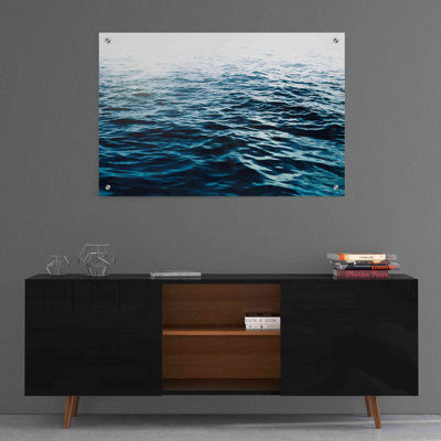 Art mural en verre Rosecliff Heights «Blue Sea» par Nicklas Gustafsson