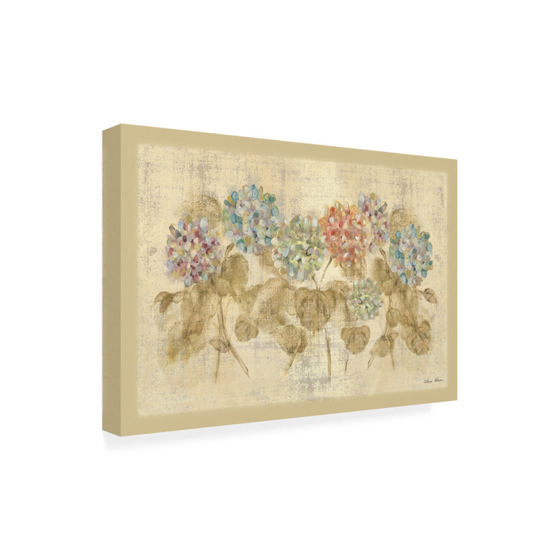 Rouleau d'hortensias à la bolognaise, boléro, H 22 po x l 32 po