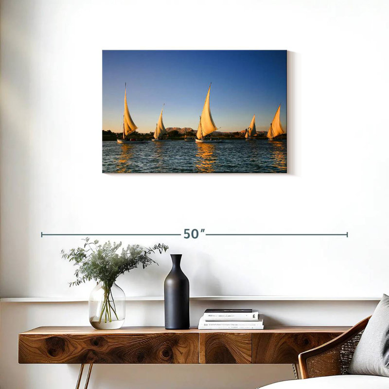 Bateaux Mehar Nile Felucca, H 20 po x l 30 po