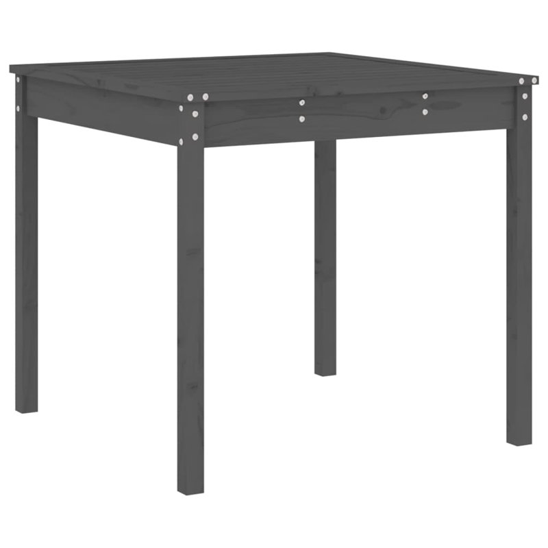 Arthemus 4 - Person Solid Wood Patio Dining Set Square Table, Grey