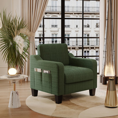 30.7"Modern Upholstered Accent Chair, Soft Armchair for Living Room Bedroom
