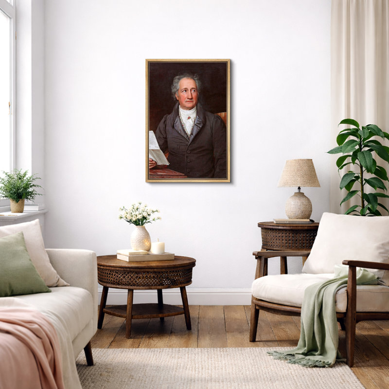 Johann Wolfgang Von Goethe, Cadre flottant naturel, H 36 po x l 24 po x P 1,5 po