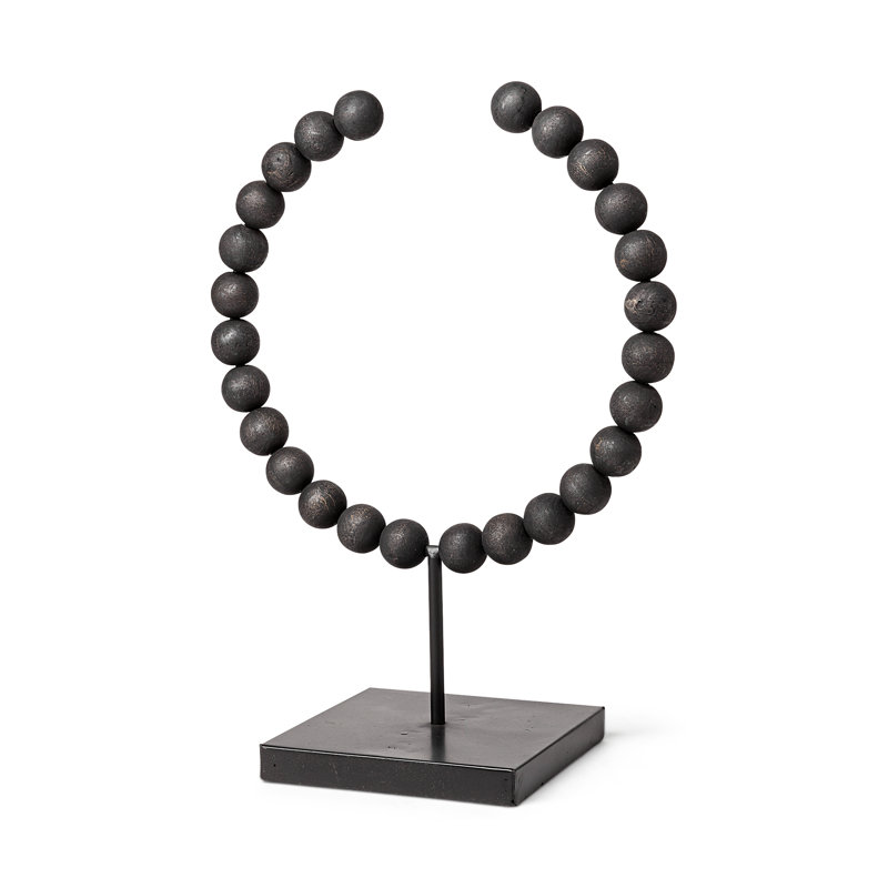 Sculpture Shira, H 15,6 po x l 11,8 po x P 6,1 po, Noir, noir, noir, noir