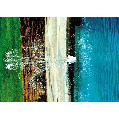 Fontaine murale ajustable pour piscine - 23 po