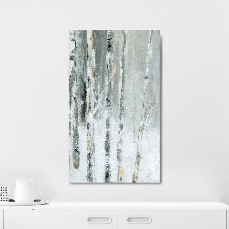 "Snowy Birch III" par Carol Robinson, reproduction sur toile