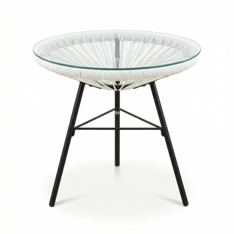 Table d'appoint en osier synthétique NUSA