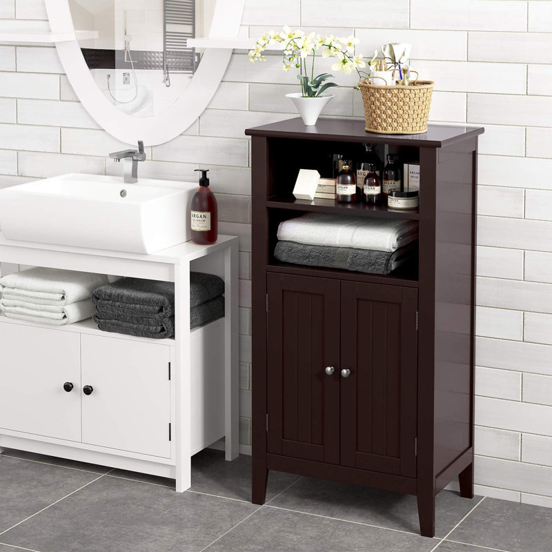 Bathroom Cabinet, Dark Brown