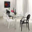 Glass Top Metal Base Dining Table-1596030285-1596030284