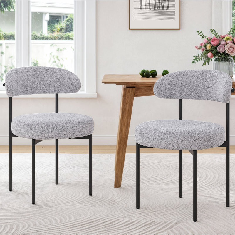 Keerthika Upholstered Dining Chair, Gray
