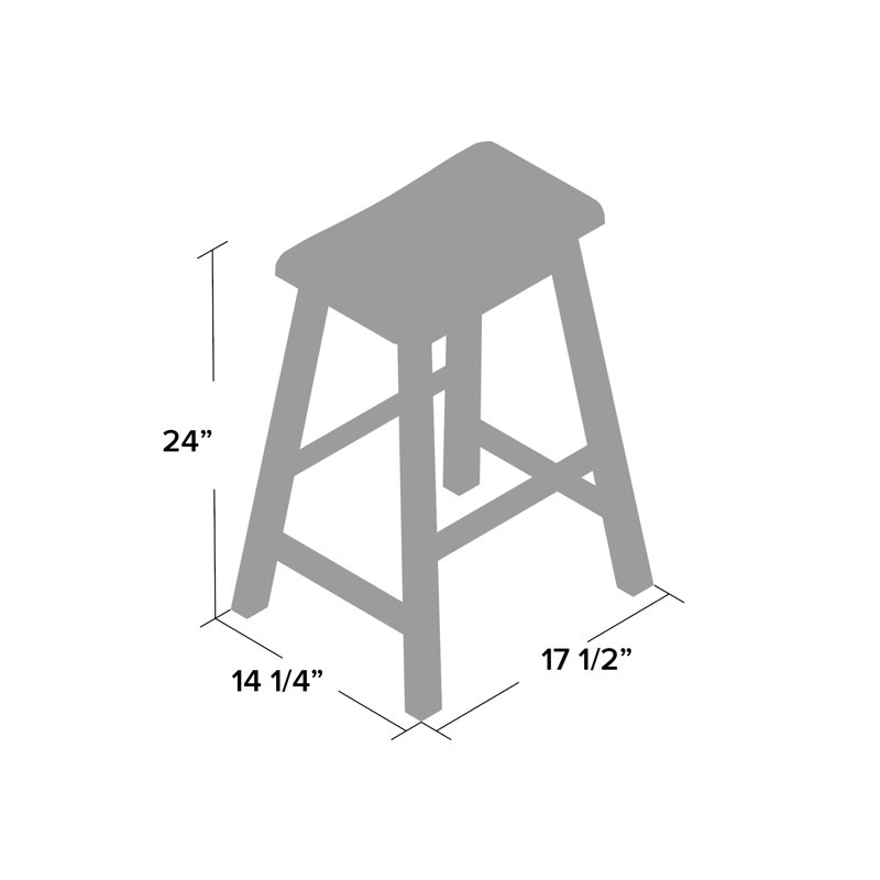 Modern Minimalist Bar Stool,Ideal for Kitchen Counter & Dining Room,Set of 2, Black, Counter Stool (24" Seat Height)