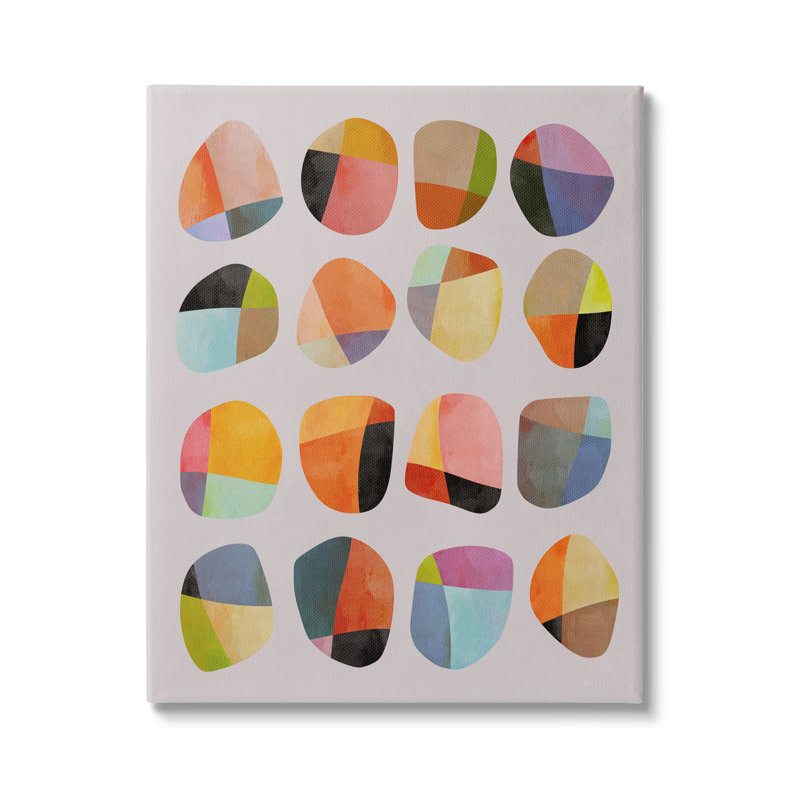 Conception d'art moderne sur toile Stupell Industries par Angel Estevez, Giclée encadrée noir minuit