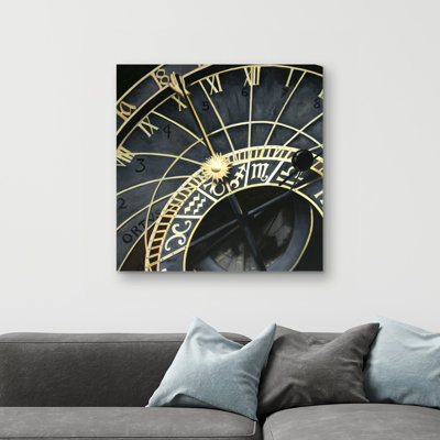 Astrologic clock - 32"x32" art on canvas